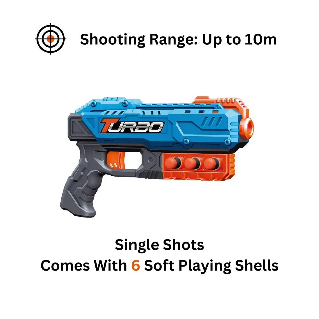[2 Pack] Maya & Friends Attack X Force Soft Shell Handgun