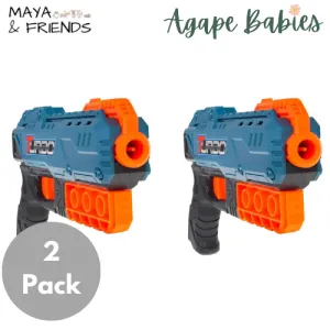 [2 Pack] Maya & Friends Attack X Force Soft Shell Handgun