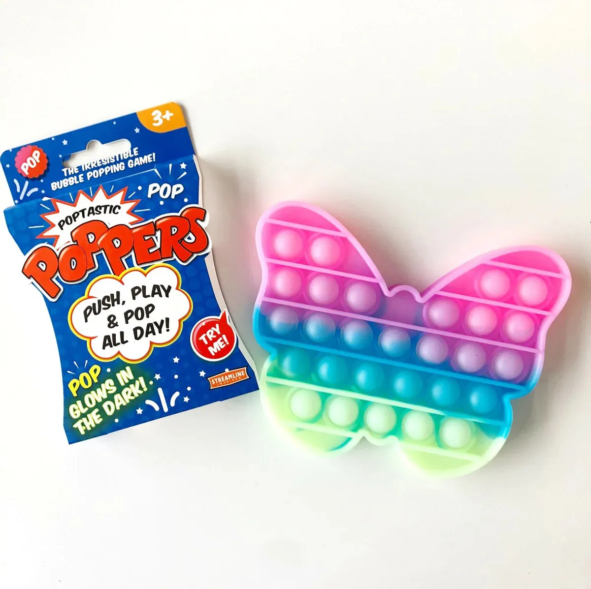 Assorted Glow in the Dark Popper Fidget Toys