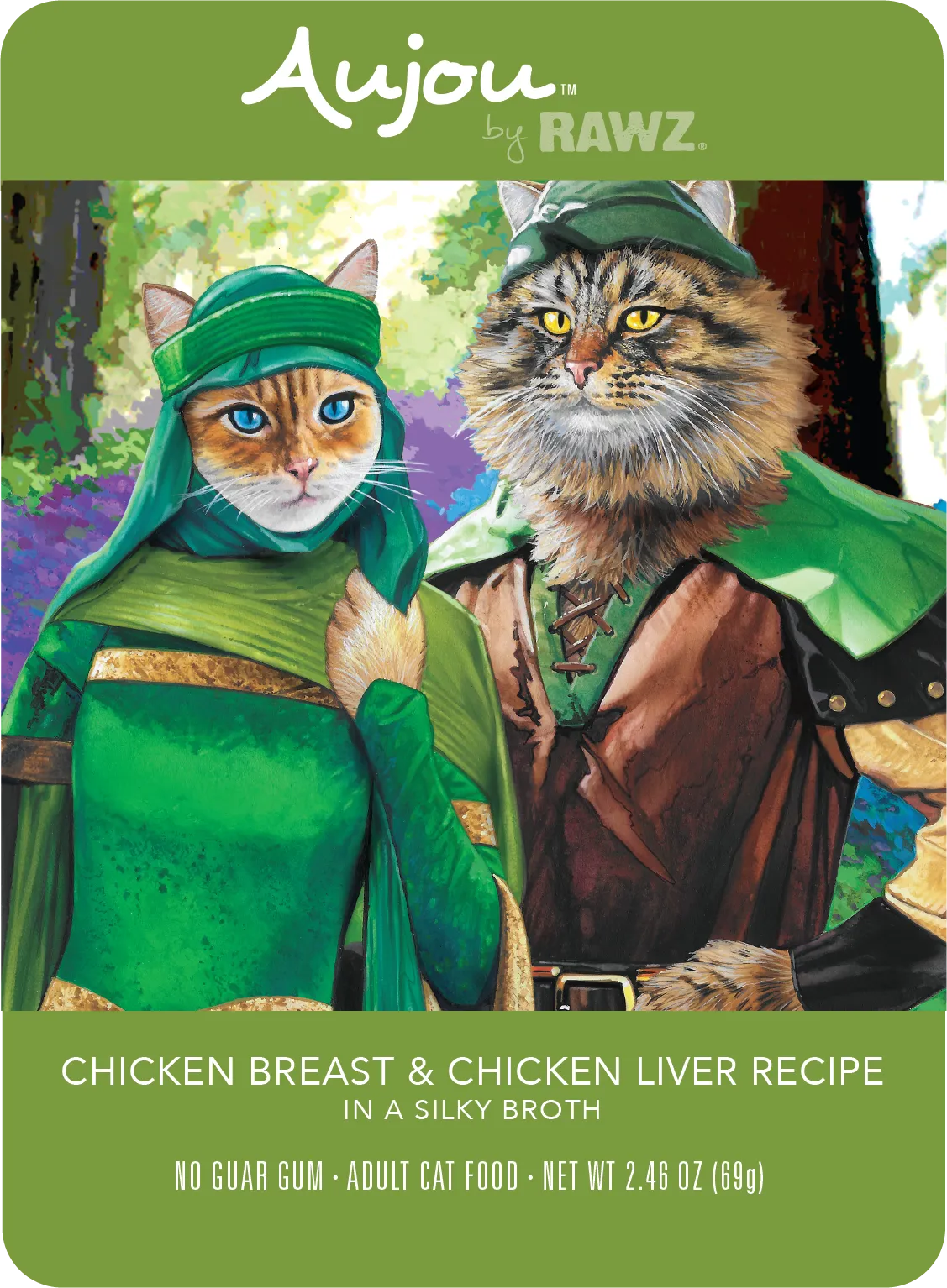 Aujou By RAWZ - Shredded Cat Food Pouches