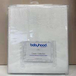 Babyhood Luxurious Breathe Eze Mattress Protector Small - White