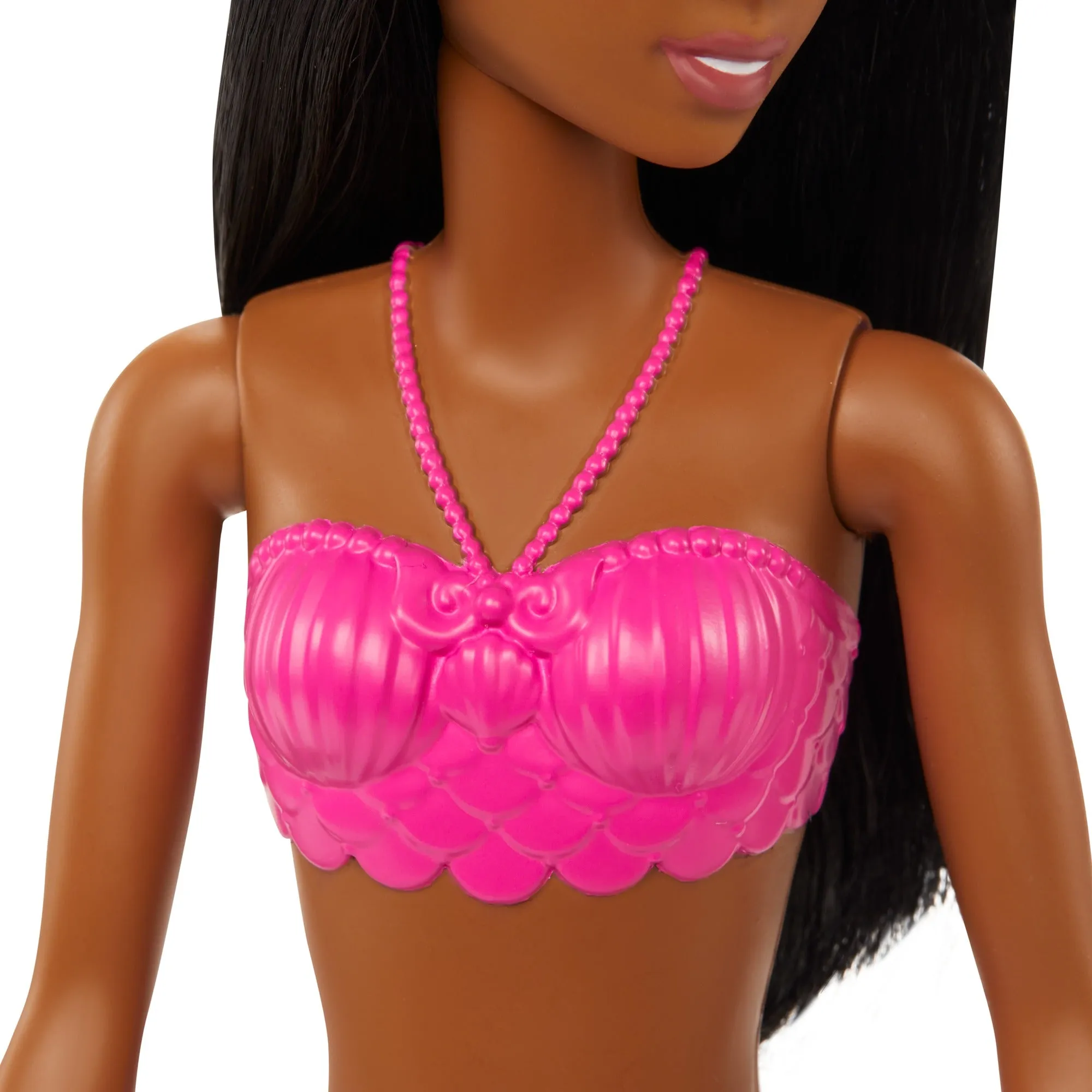 Barbie Dreamtopia Black Hair Mermaid Doll With Multi-Colored Purple Mermaid Tail for Kids Ages 3 