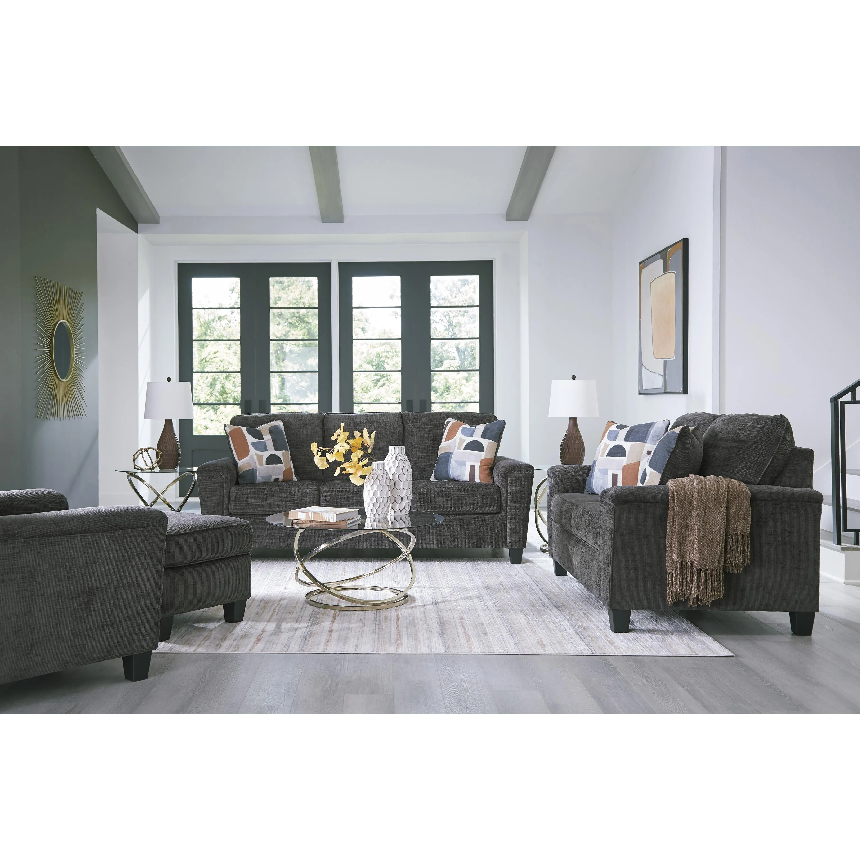 Benchcraft Erinslane Stationary Fabric Loveseat 2520635