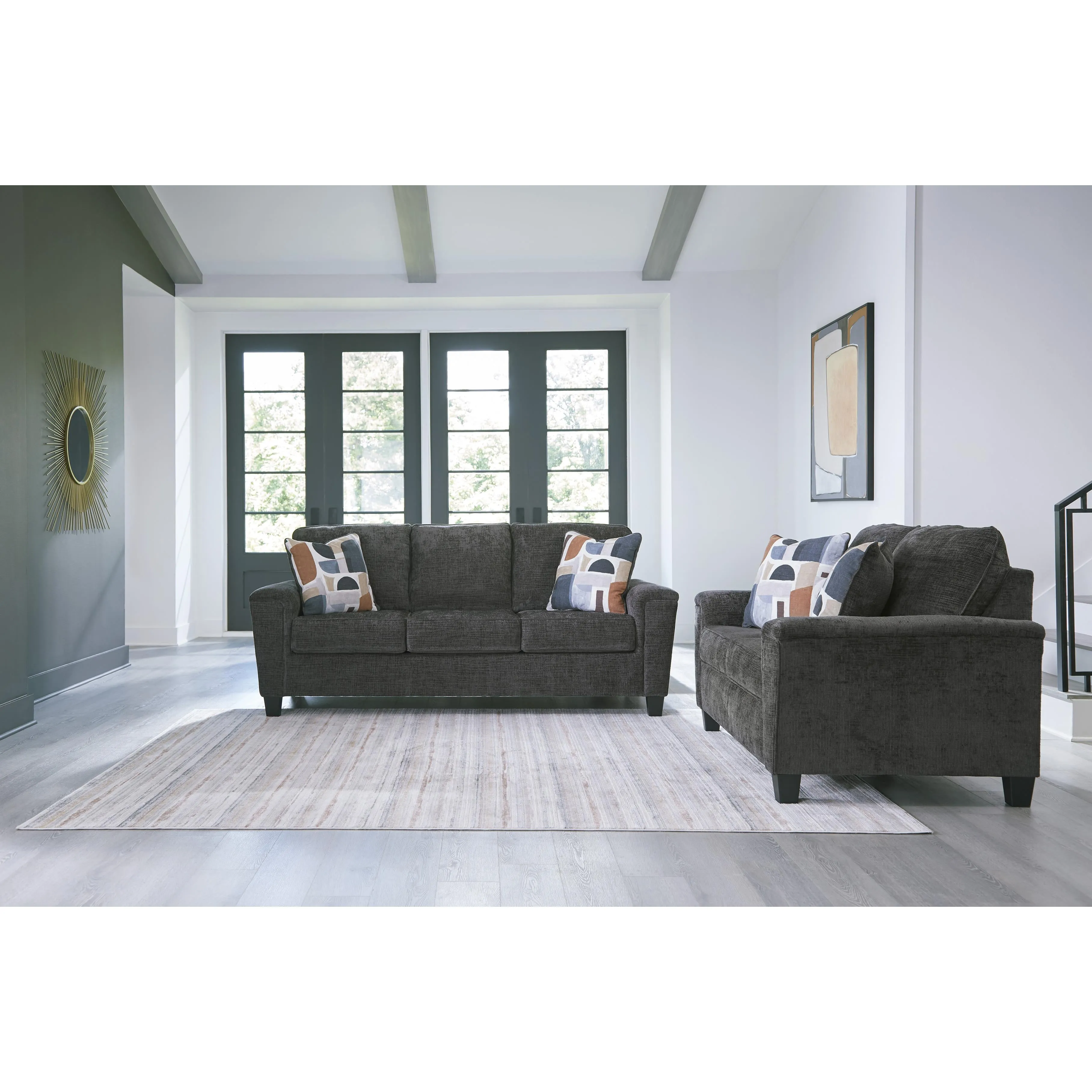 Benchcraft Erinslane Stationary Fabric Loveseat 2520635