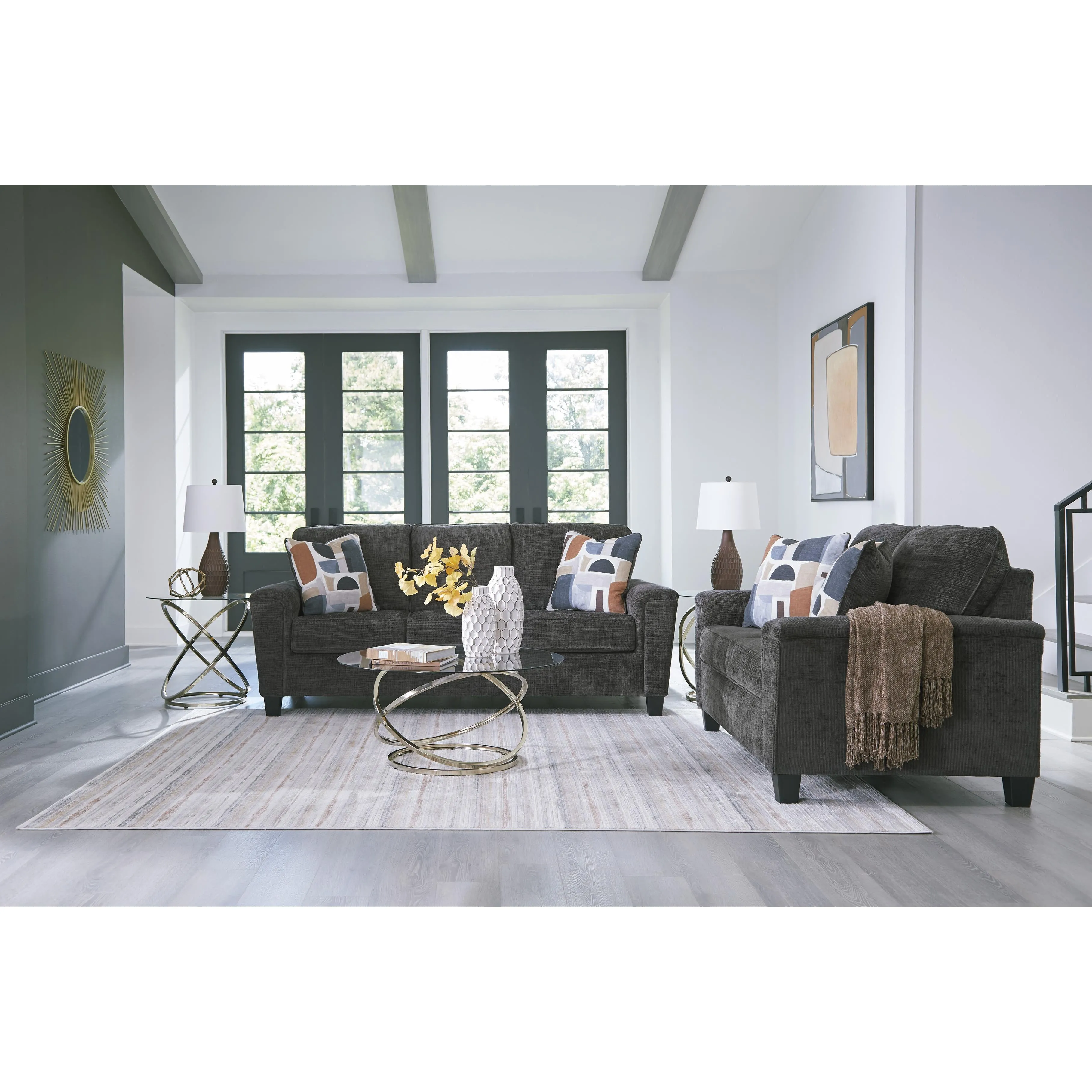 Benchcraft Erinslane Stationary Fabric Loveseat 2520635