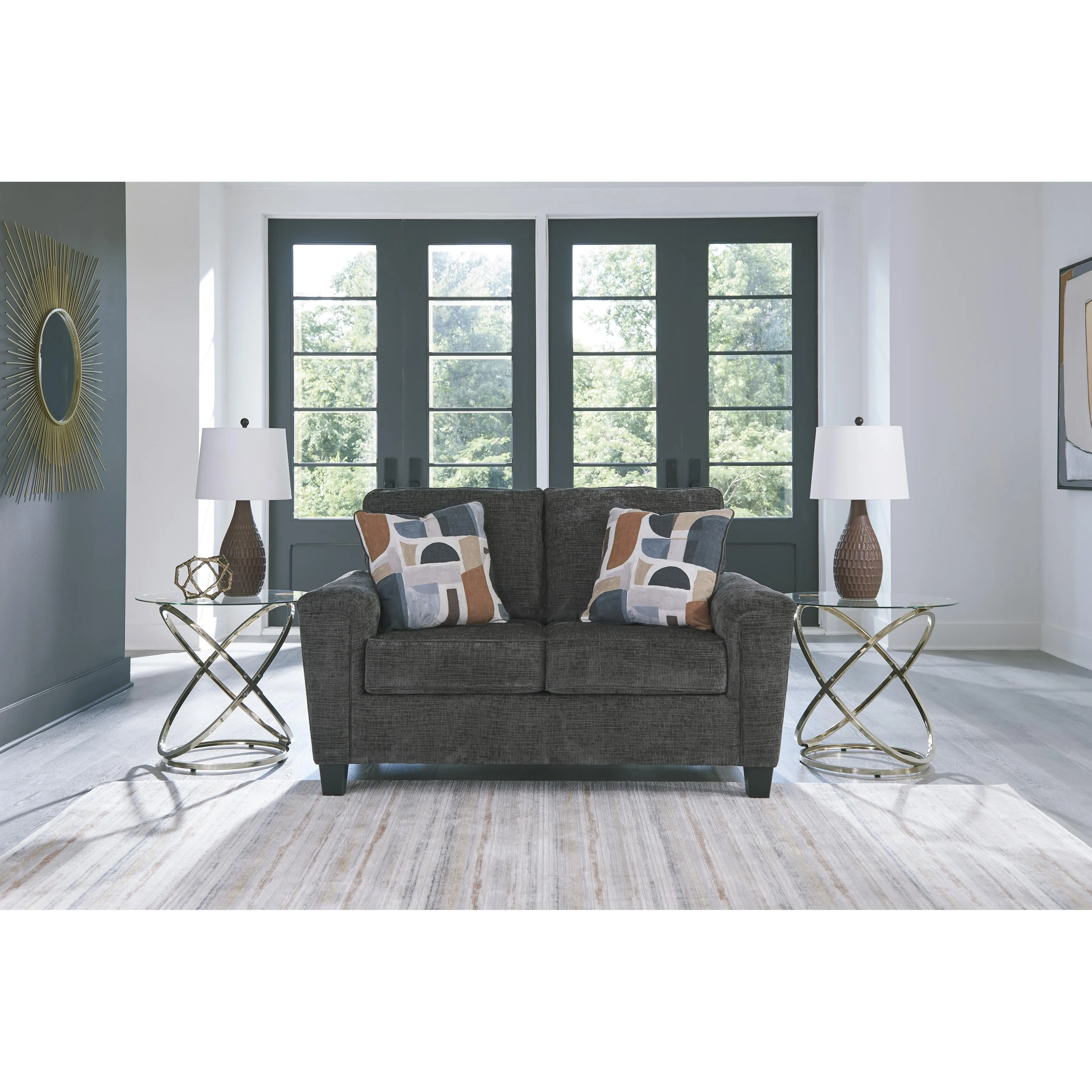 Benchcraft Erinslane Stationary Fabric Loveseat 2520635