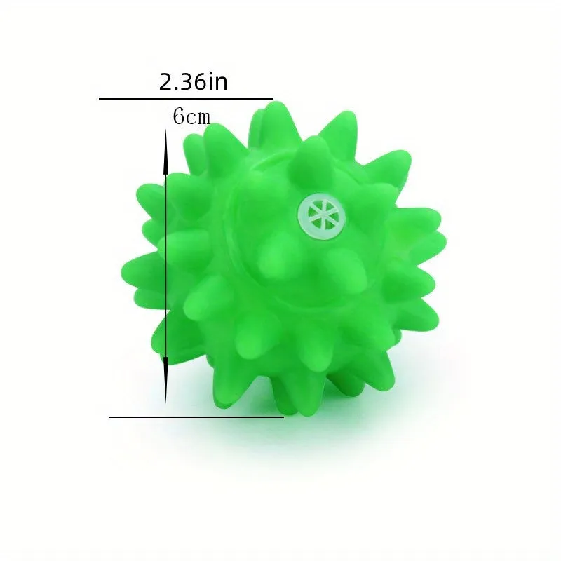 Brighten up your pets day with this vibrant rubber ball toy