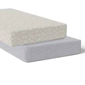 Bubba Blue Nordic 2pk Jersey Cot Fitted Sheet