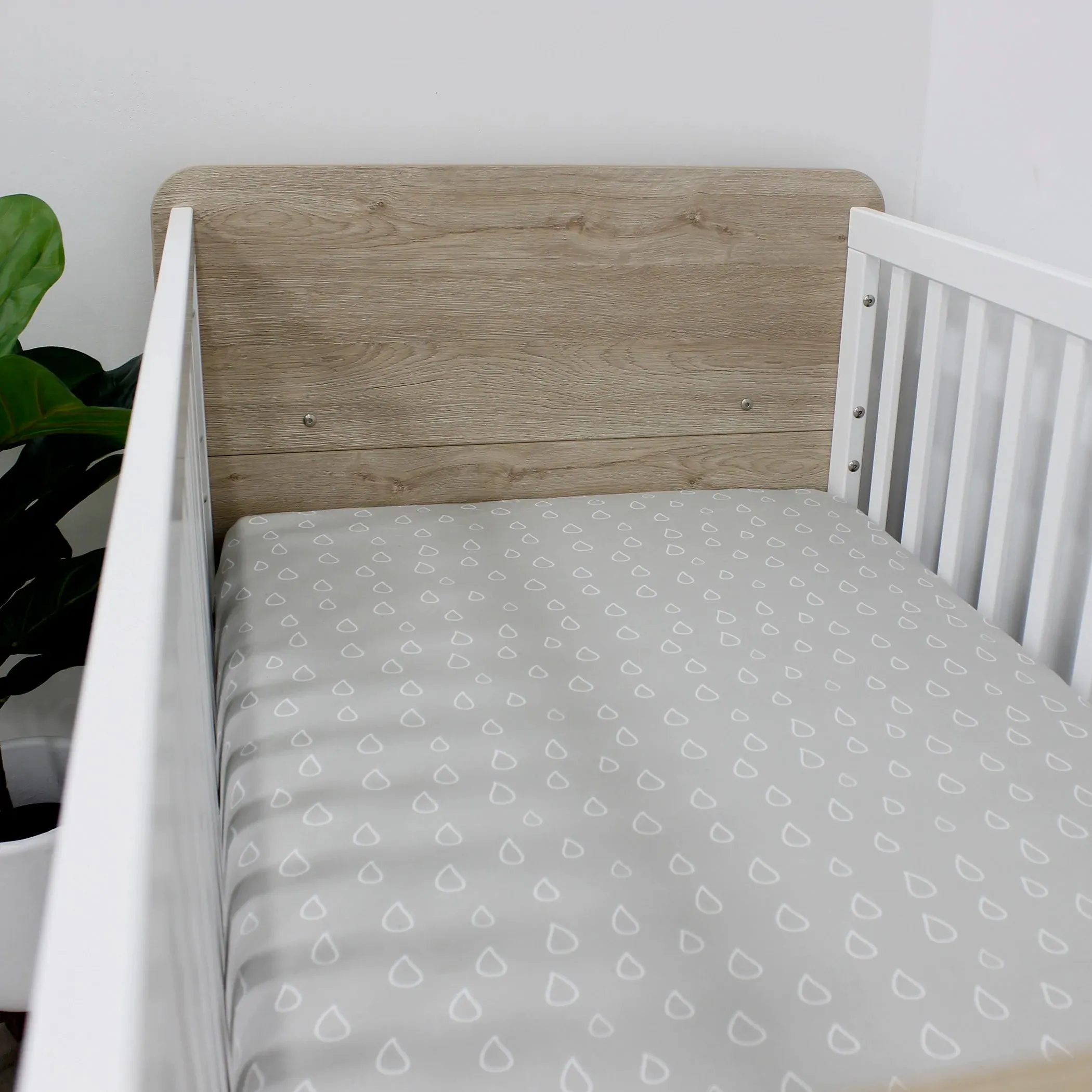 Bubba Blue Nordic 2pk Jersey Cot Fitted sheets - Grey/Sand