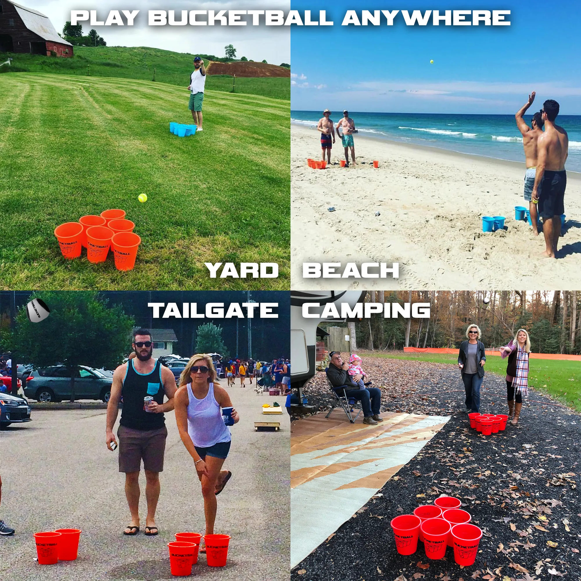 BucketBall - Team Color Edition - Combo Pack (Orange/Silver)