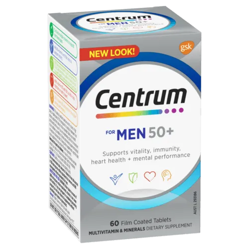 Centrum for Men 50  Multivitamin 60 Tablets