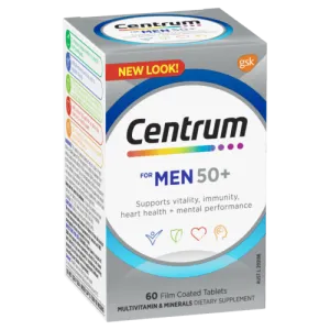 Centrum for Men 50  Multivitamin 60 Tablets