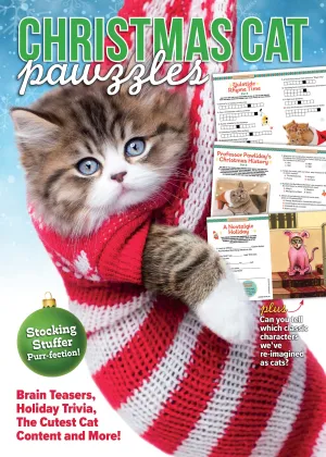 Christmas Cat Pawzzles - Brain Teasers, Crosswords, Scrambles, Yuletide Rhymes, Holiday Trivia, Feline Facts, Santa's Kittens, Classic Characters, Stocking Stuffer, Solutions, Unplug & De-Stress!