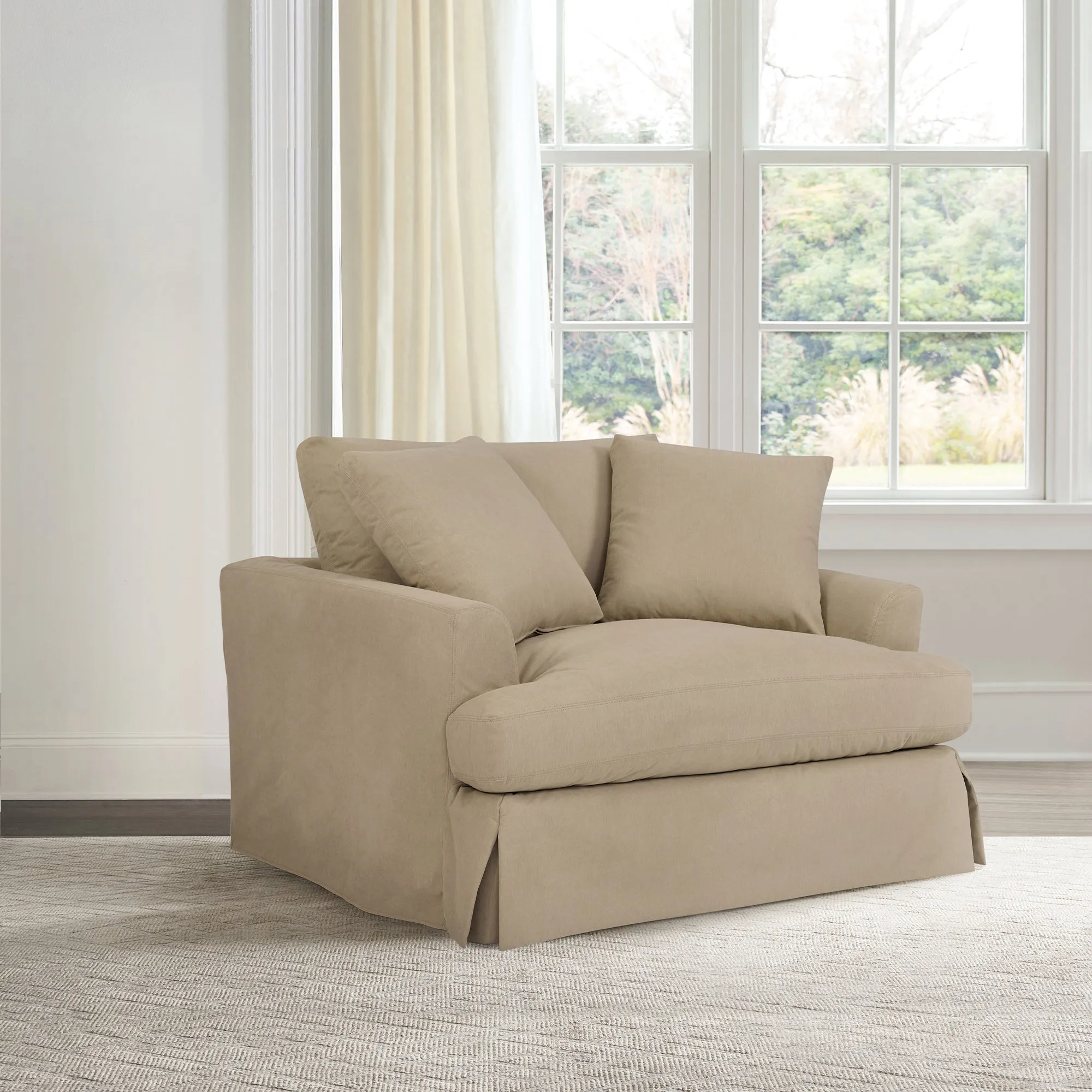 Ciara 53 in. Upholstered Chair and a Half