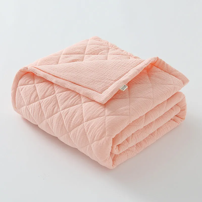Comfortable Cotton Muslin Baby Quilt