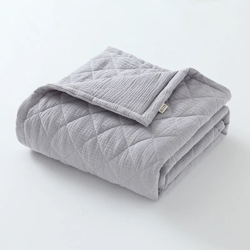 Comfortable Cotton Muslin Baby Quilt