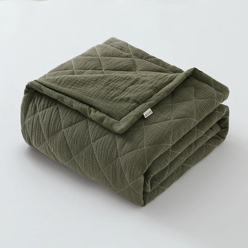 Comfortable Cotton Muslin Baby Quilt