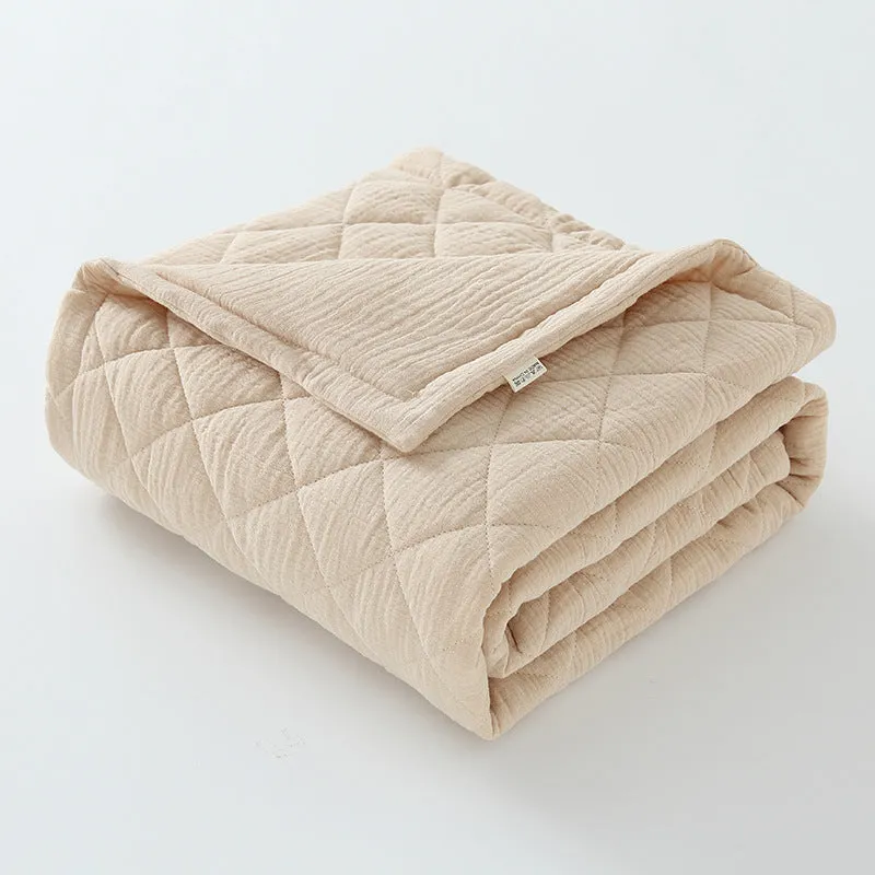 Comfortable Cotton Muslin Baby Quilt