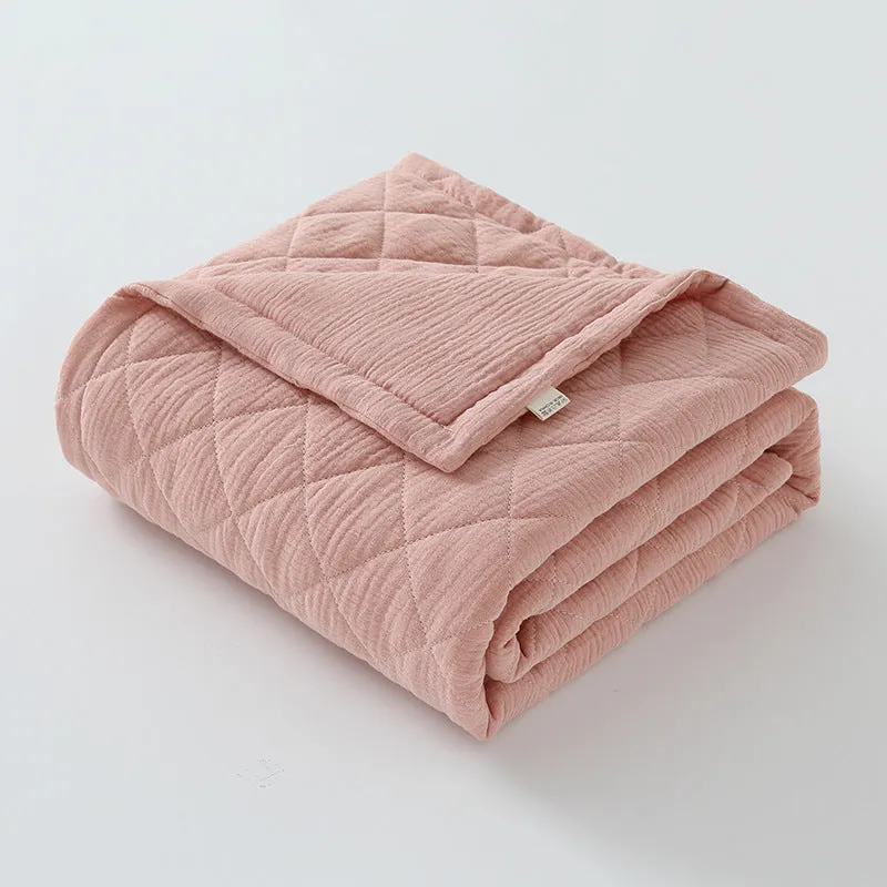 Comfortable Cotton Muslin Baby Quilt