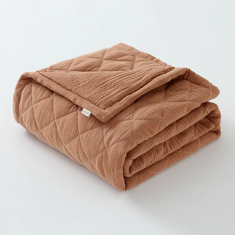 Comfortable Cotton Muslin Baby Quilt