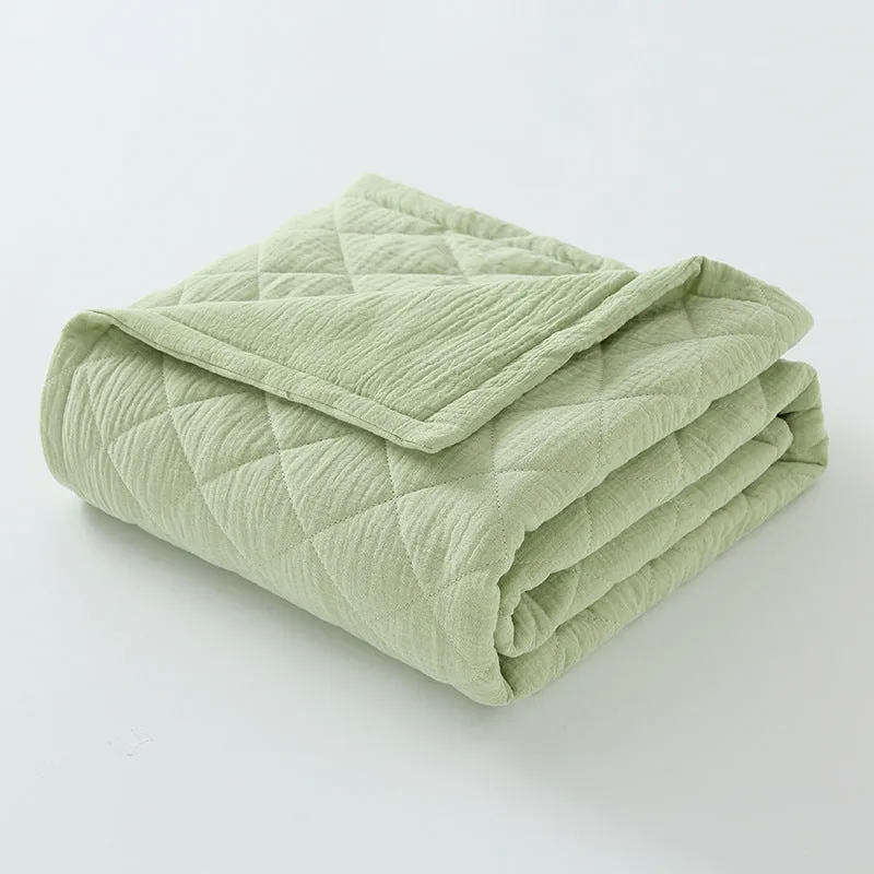 Comfortable Cotton Muslin Baby Quilt