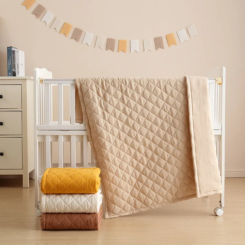 Comfortable Cotton Muslin Baby Quilt