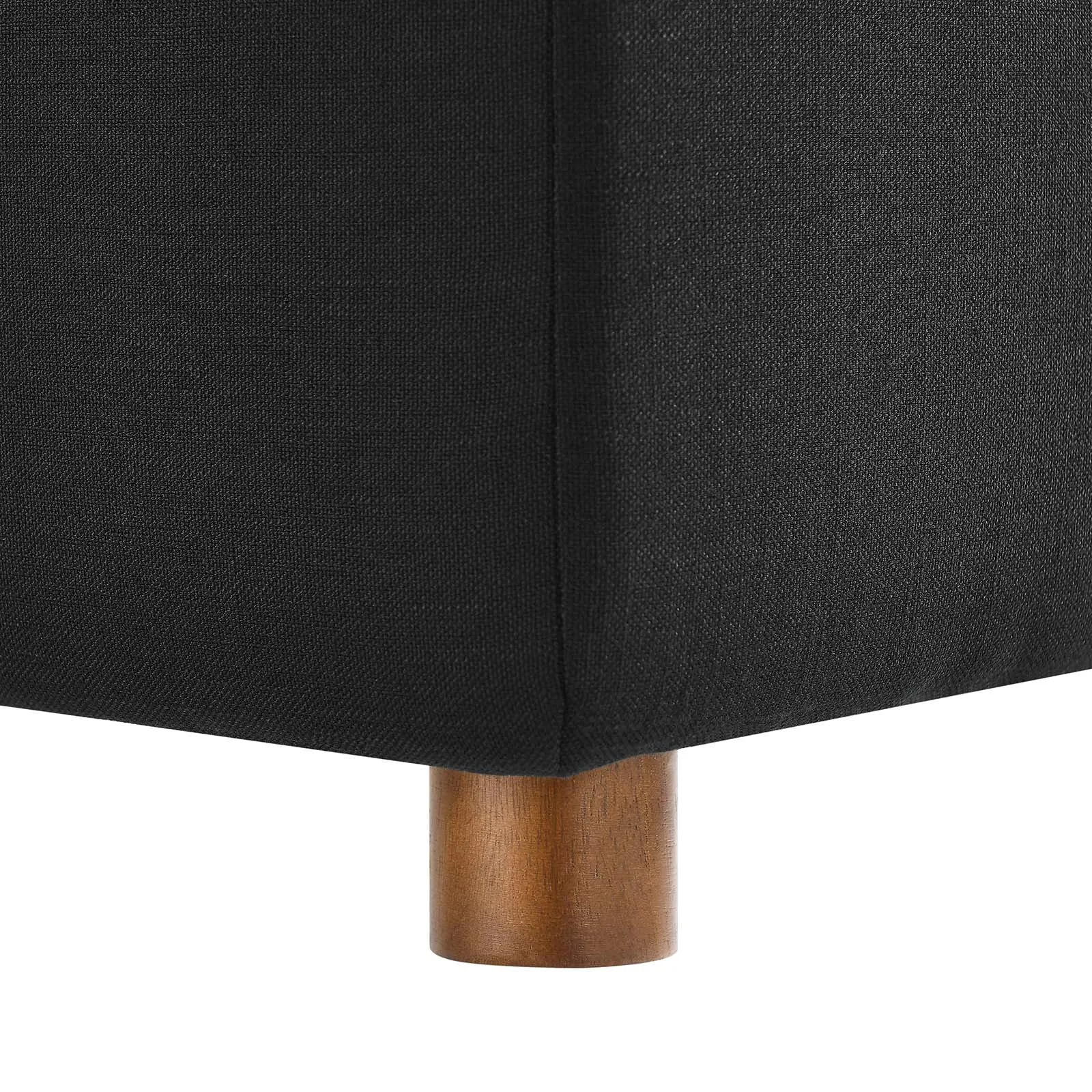 Commix Down Filled Overstuffed Corner Chair Black EEI-3319-BLK