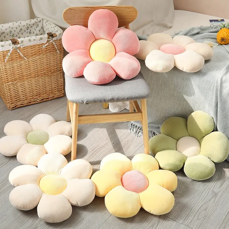 Cute Floral Sunflower Pillow