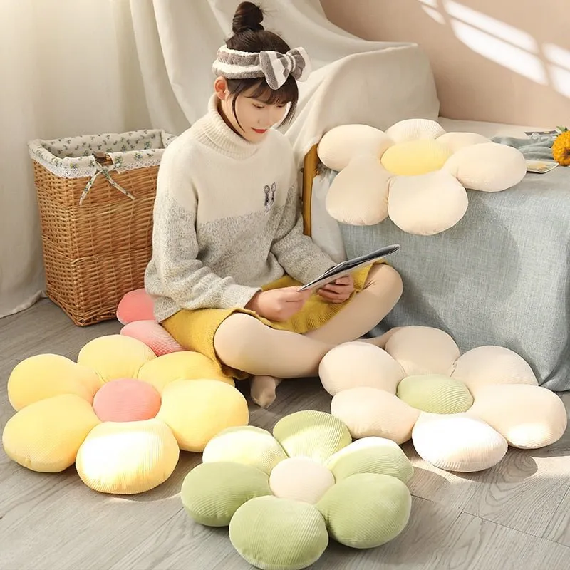 Cute Floral Sunflower Pillow