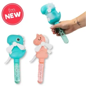 Dinosaur & Unicorn Bubble Fan - Assorted Design - 1 Sent