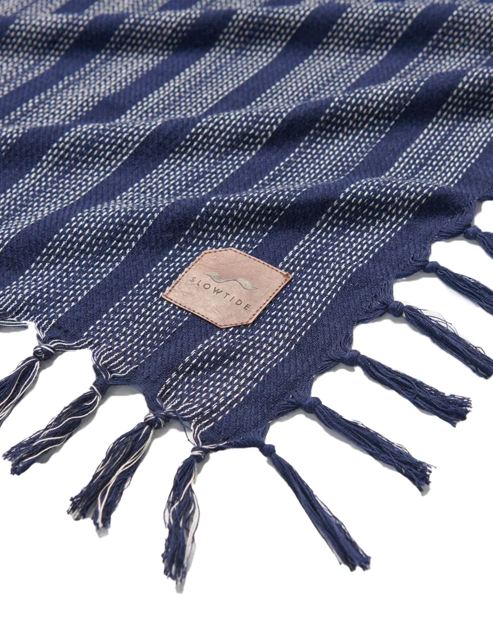 Dylan Throw Blanket in Indigo