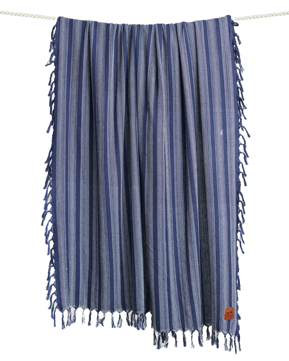 Dylan Throw Blanket in Indigo