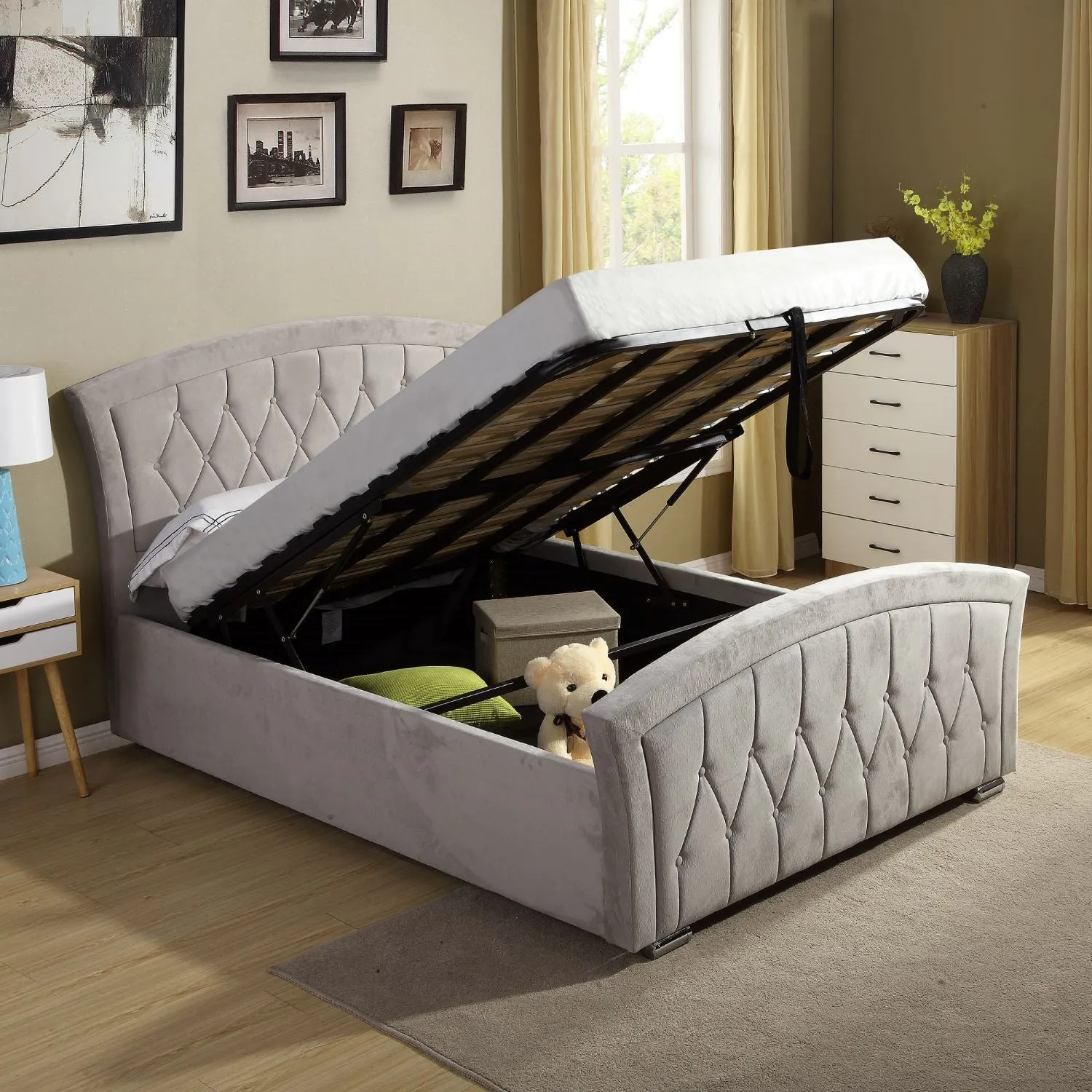 Ella King Size Bed With Storage