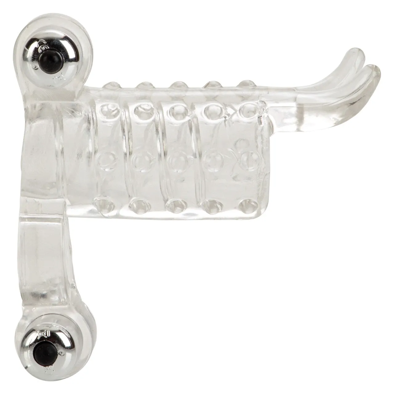 Endless Desires Couples Girth Enhancer Penis Ring with Removable Bullets Clear