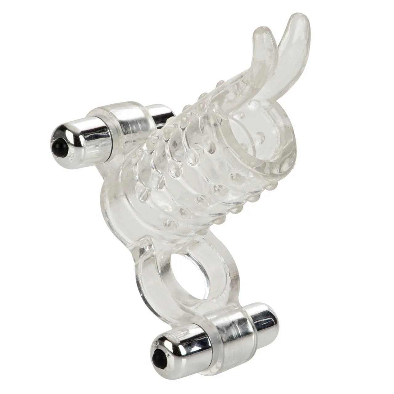 Endless Desires Couples Girth Enhancer Penis Ring with Removable Bullets Clear