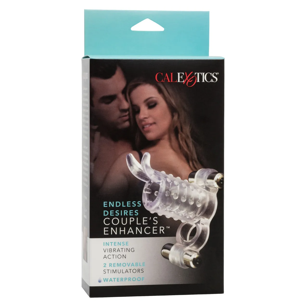 Endless Desires Couples Girth Enhancer Penis Ring with Removable Bullets Clear