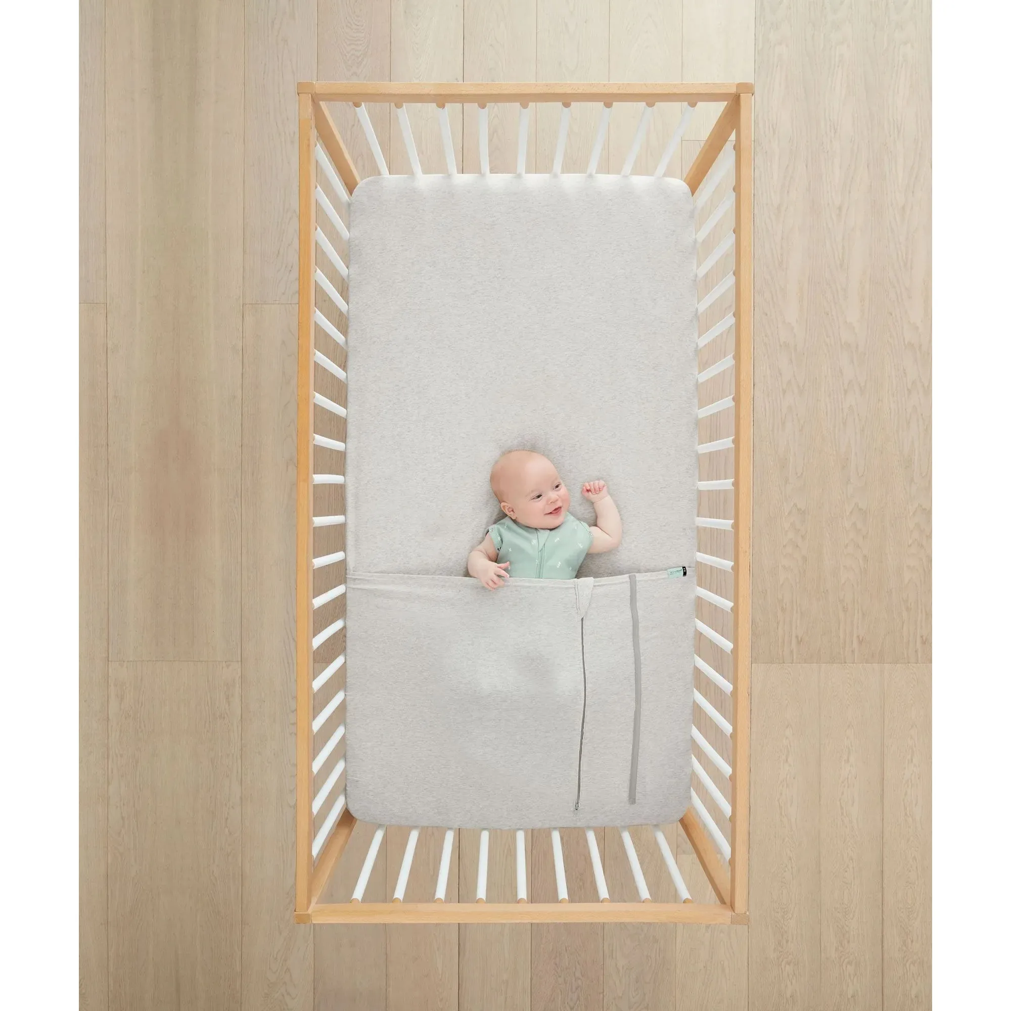 ergoPouch Tuck Sheet 0.2/1.0 Tog - Grey Marle