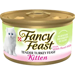 Fancy Feast Tender Turkey Feast Pate Canned Kitten Food