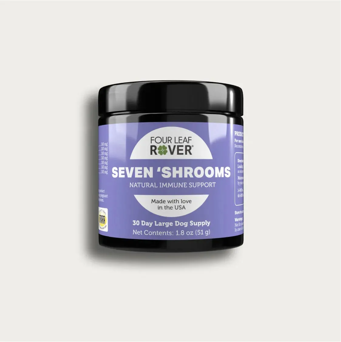 Four Leaf Rover Seven 'Shrooms Natural Immune Support for Dogs 1.8oz