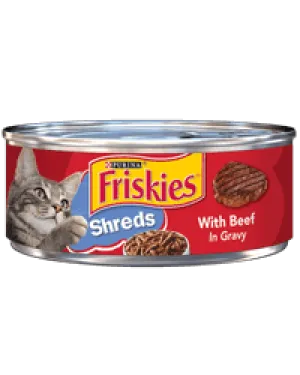 Friskies Shredded Beef Canned Cat Food