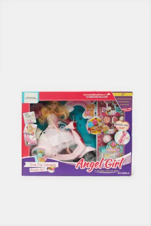 Girls Pink Motorcycle Toy