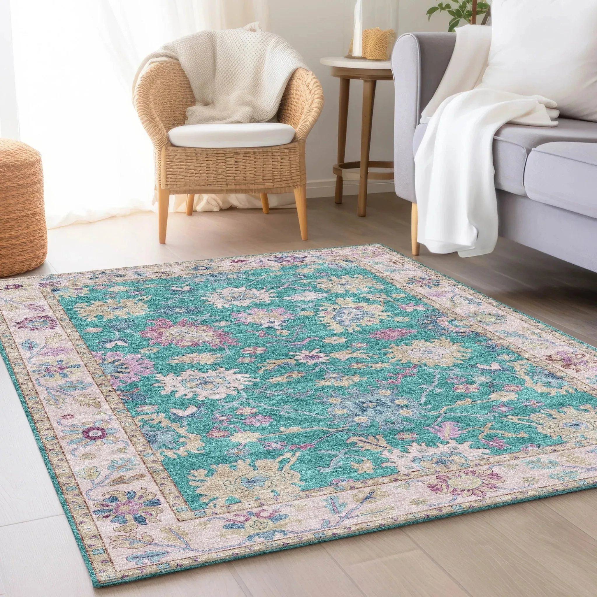 Hatay HY7 Teal Rug