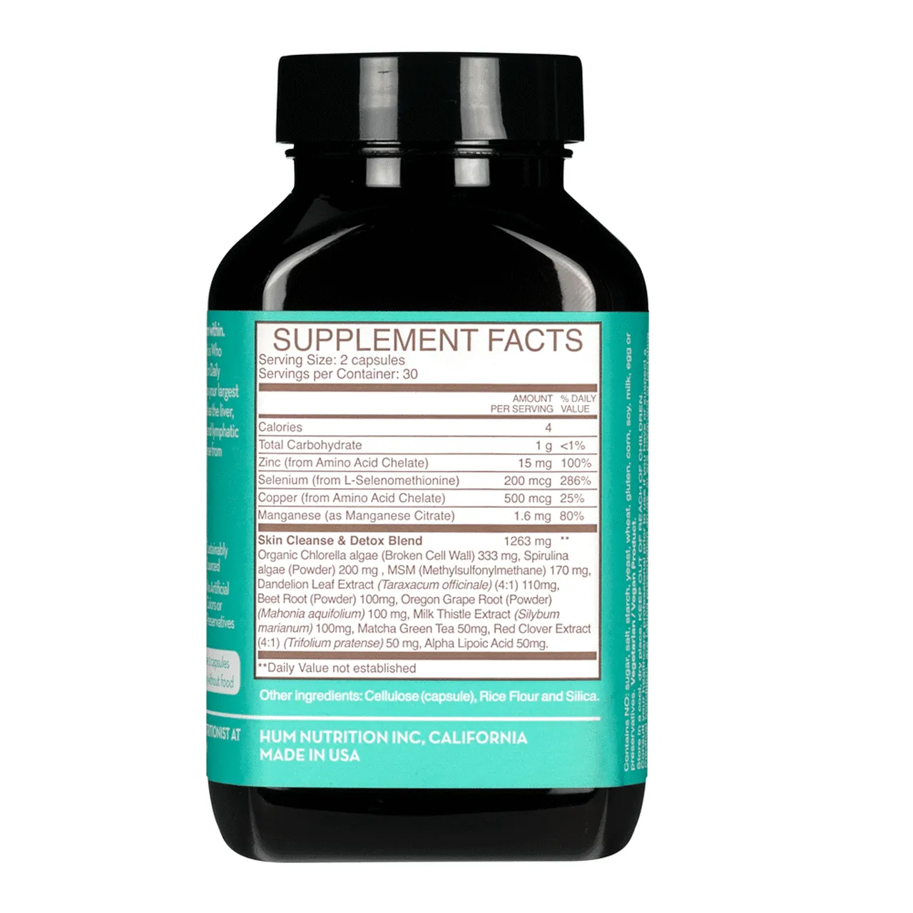 HUM Nutrition Daily Cleanse - Clear Skin & Body Detox Supplement (60-Ct)