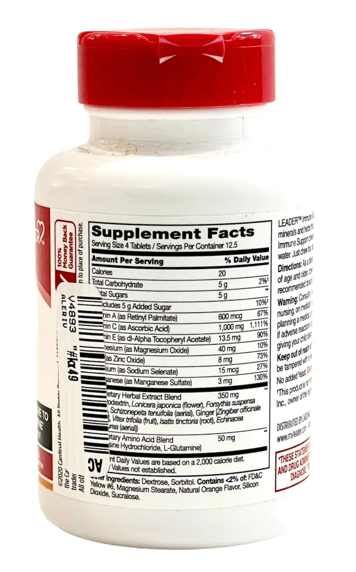 Immune Support | Citrus Flavor | 50 Chewable Tablets