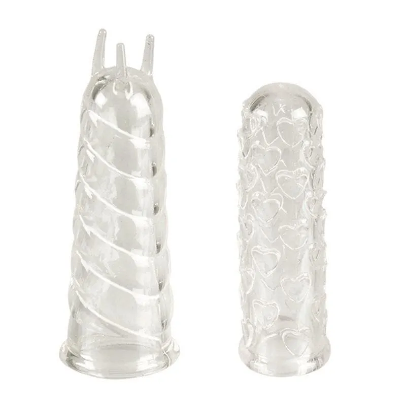 Intimate Play Versatile Silicone Finger Textured Stimulation Teasers Sleeves