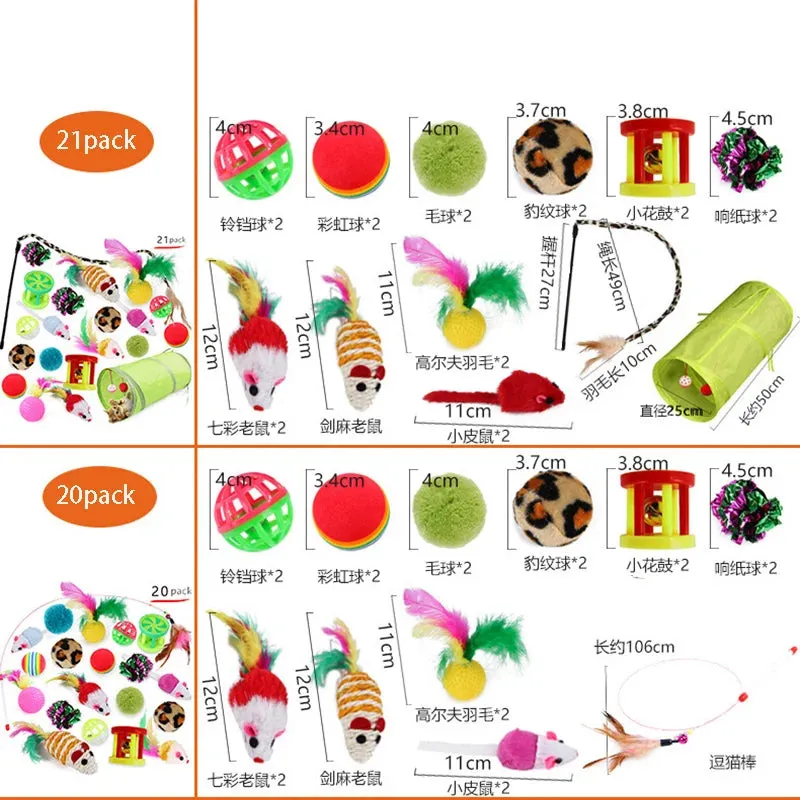 Kitten Toys Variety Pack Fun Combination Set for Cats