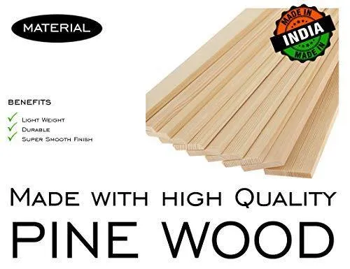 Lycka Pine Wood Single Size Without Storage Bed for Bedroom Home (White)