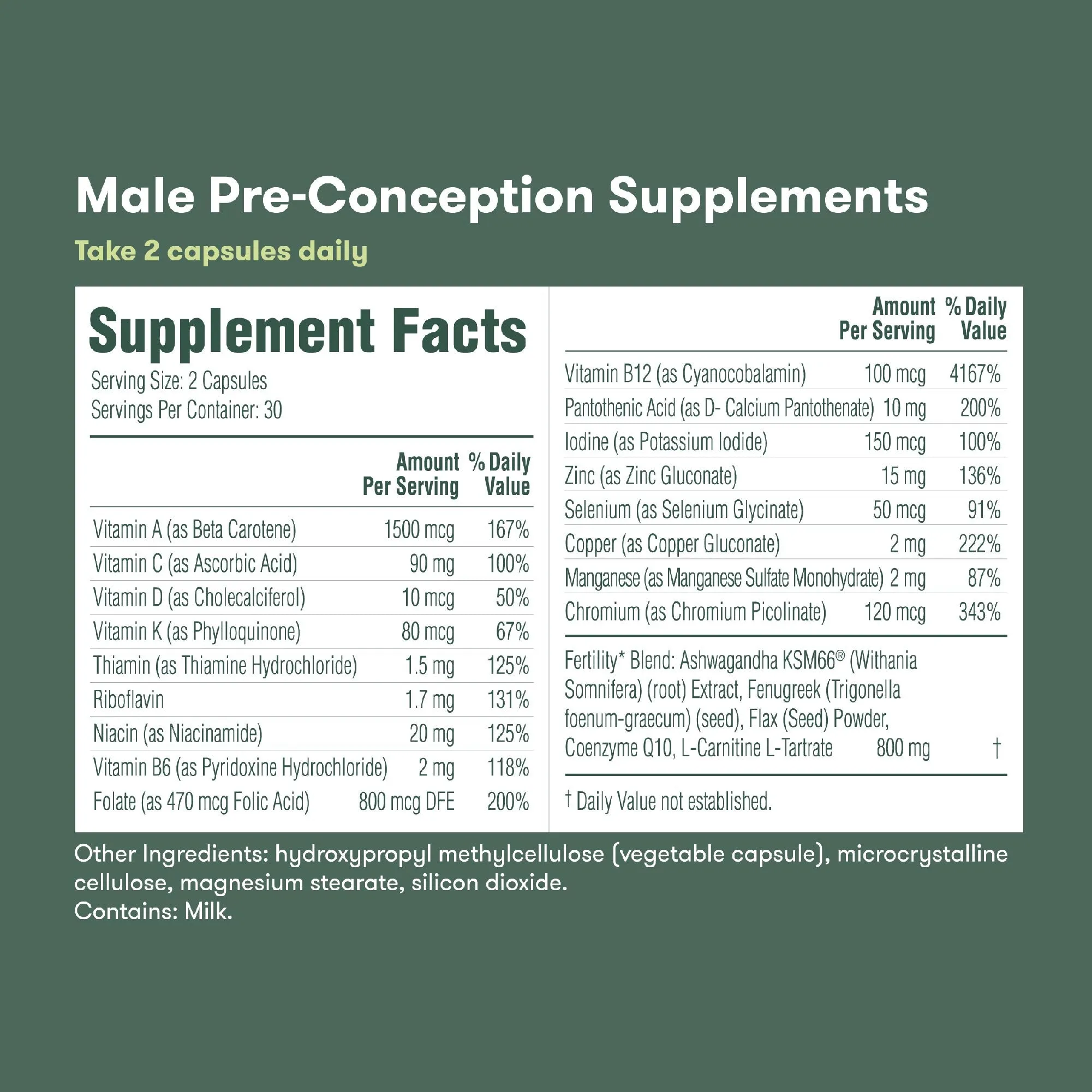 Male Pre-Conception Supplements