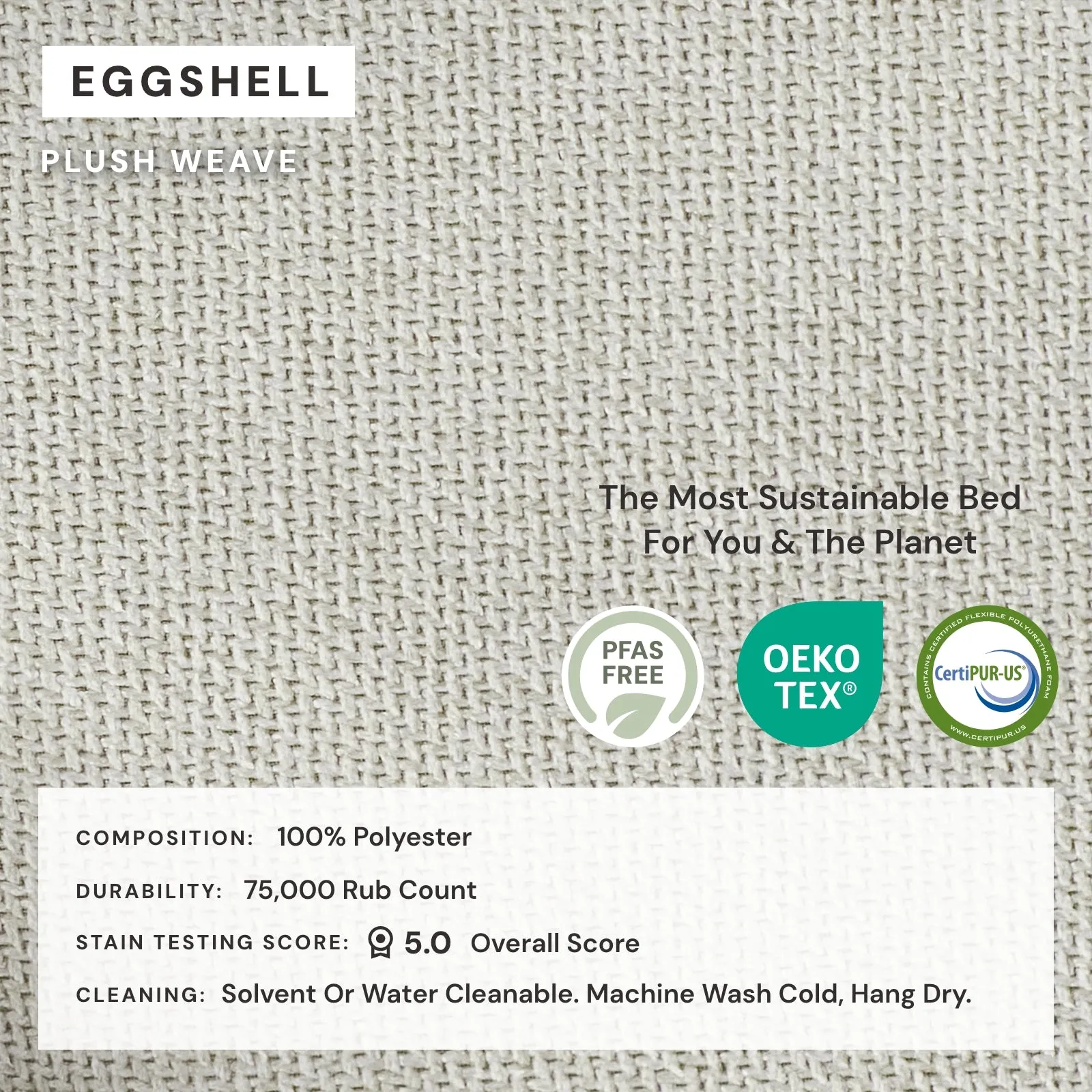 Modular Washable 7-Seater U-Sectional in Eggshell | Deluxe  Seat | Contour Pillow