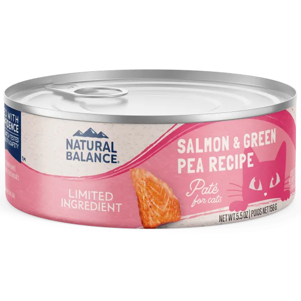 Natural Balance Limited Ingredient Salmon & Green Pea Recipe Canned Cat Food